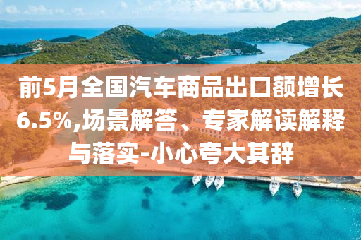 前5月全國汽車商品出口額增長6.5%,場景解答、專家解讀解釋與落實(shí)-小心夸大其辭