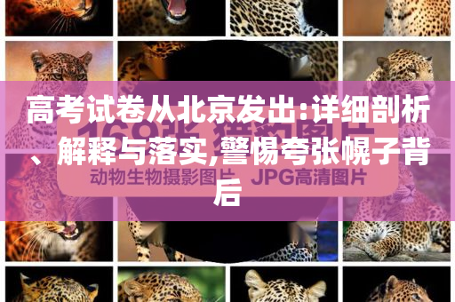 高考試卷從北京發(fā)出:詳細剖析、解釋與落實,警惕夸張幌子背后