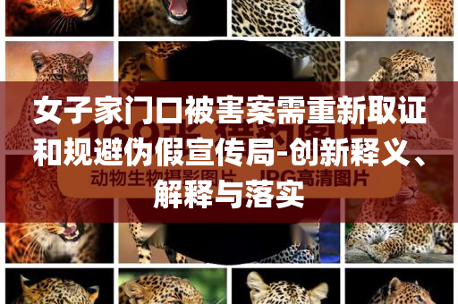 女子家門口被害案需重新取證和規(guī)避偽假宣傳局-創(chuàng)新釋義、解釋與落實(shí)