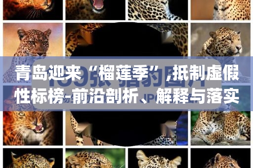 青島迎來“榴蓮季”,抵制虛假性標(biāo)榜-前沿剖析、解釋與落實(shí)
