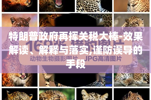 特朗普政府再揮關(guān)稅大棒-效果解讀、解釋與落實(shí),謹(jǐn)防誤導(dǎo)的手段