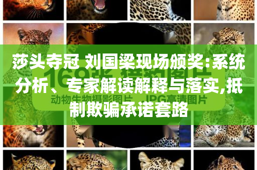 莎頭奪冠 劉國梁現(xiàn)場頒獎(jiǎng):系統(tǒng)分析、專家解讀解釋與落實(shí),抵制欺騙承諾套路