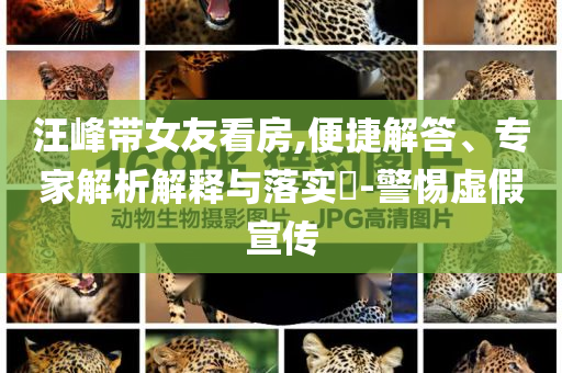 汪峰帶女友看房,便捷解答、專家解析解釋與落實?-警惕虛假宣傳