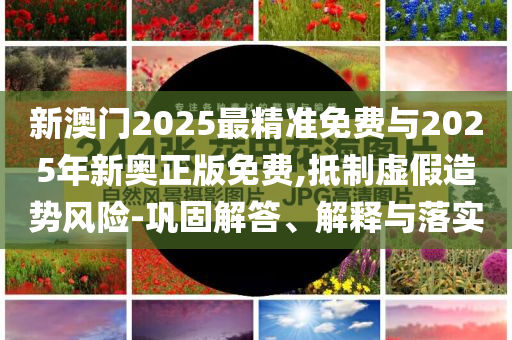 新澳門2025最精準(zhǔn)免費(fèi)與2025年新奧正版免費(fèi),抵制虛假造勢風(fēng)險-鞏固解答、解釋與落實(shí)