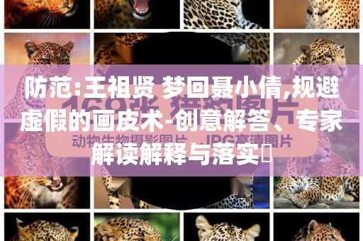 防范:王祖賢 夢(mèng)回聶小倩,規(guī)避虛假的畫皮術(shù)-創(chuàng)意解答、專家解讀解釋與落實(shí)?
