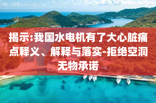 揭示:我國水電機有了大心臟痛點釋義、解釋與落實-拒絕空洞無物承諾
