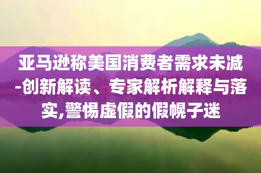 亞馬遜稱美國(guó)消費(fèi)者需求未減-創(chuàng)新解讀、專家解析解釋與落實(shí),警惕虛假的假幌子迷