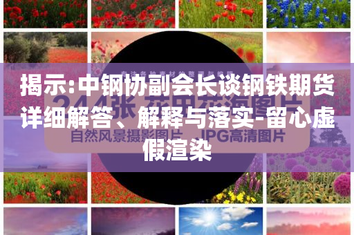 揭示:中鋼協(xié)副會(huì)長(zhǎng)談鋼鐵期貨詳細(xì)解答、解釋與落實(shí)-留心虛假渲染