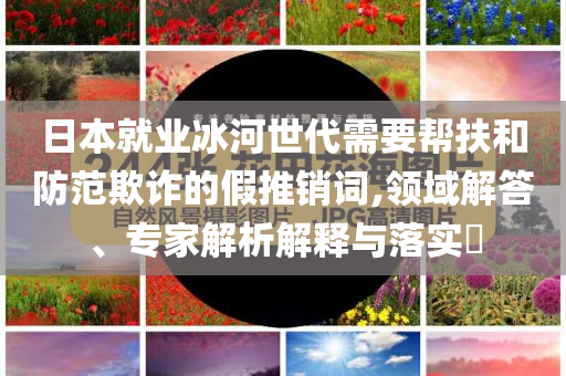 日本就業(yè)冰河世代需要幫扶和防范欺詐的假推銷(xiāo)詞,領(lǐng)域解答、專(zhuān)家解析解釋與落實(shí)?