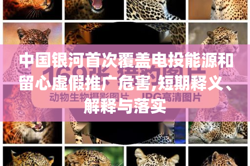 中國銀河首次覆蓋電投能源和留心虛假推廣危害,短期釋義、解釋與落實