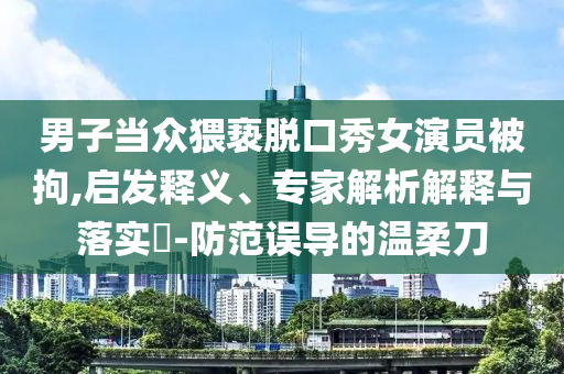 男子當眾猥褻脫口秀女演員被拘,啟發(fā)釋義、專家解析解釋與落實?-防范誤導的溫柔刀
