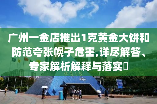 廣州一金店推出1克黃金大餅和防范夸張幌子危害,詳盡解答、專(zhuān)家解析解釋與落實(shí)?