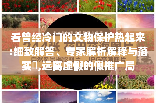 看曾經(jīng)冷門的文物保護(hù)熱起來(lái):細(xì)致解答、專家解析解釋與落實(shí)?,遠(yuǎn)離虛假的假推廣局