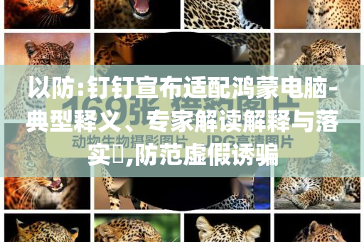 以防:釘釘宣布適配鴻蒙電腦-典型釋義、專家解讀解釋與落實(shí)?,防范虛假誘騙