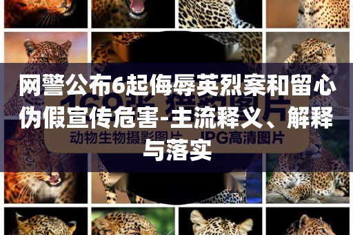 網(wǎng)警公布6起侮辱英烈案和留心偽假宣傳危害-主流釋義、解釋與落實