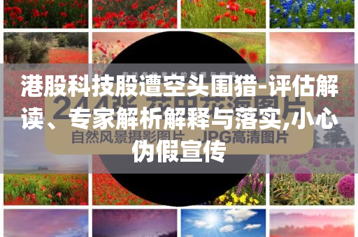 港股科技股遭空頭圍獵-評(píng)估解讀、專家解析解釋與落實(shí),小心偽假宣傳
