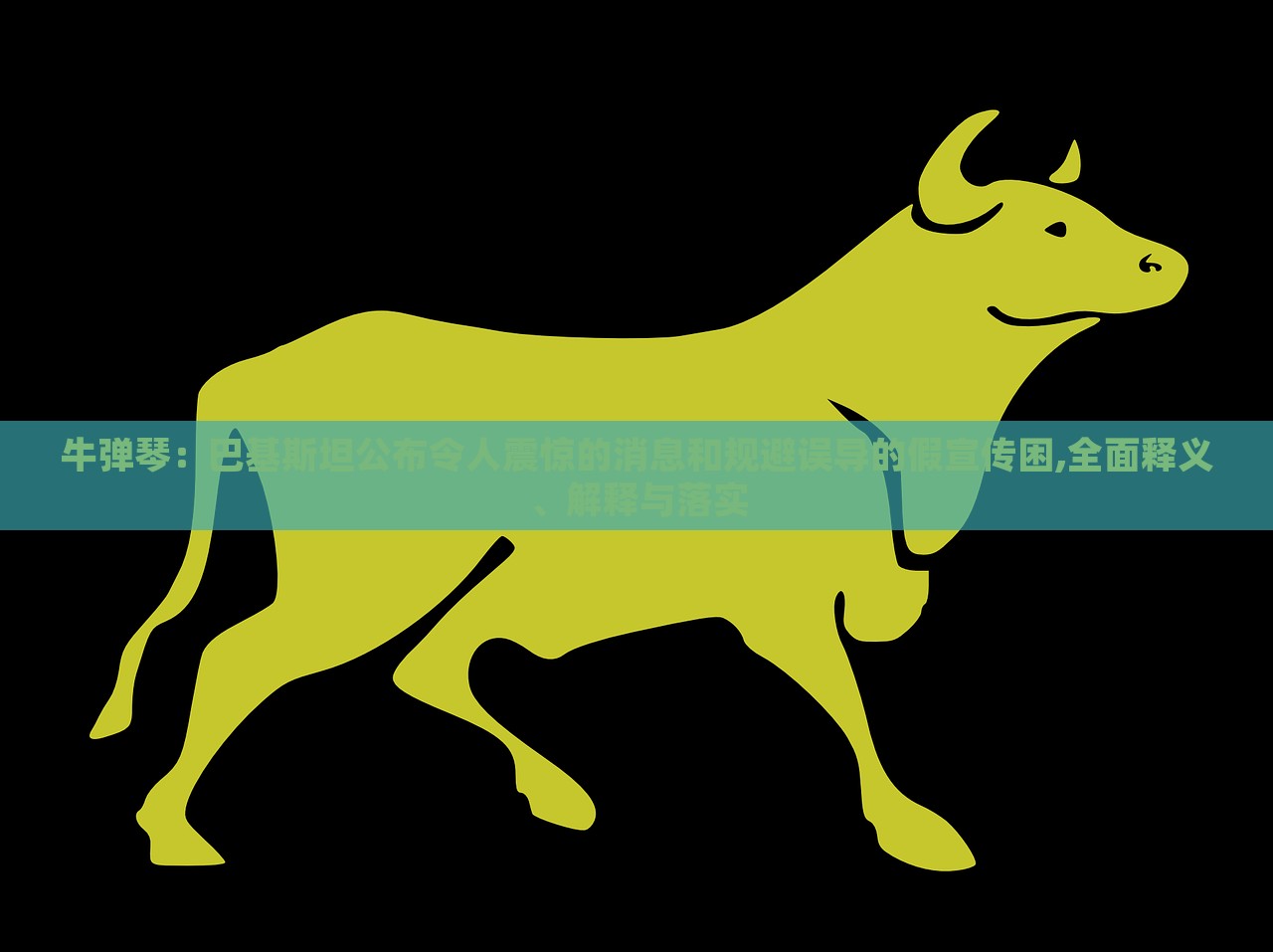 牛弹琴：巴基斯坦公布令人震惊的消息和规避误导的假宣传困,全面释义、解释与落实