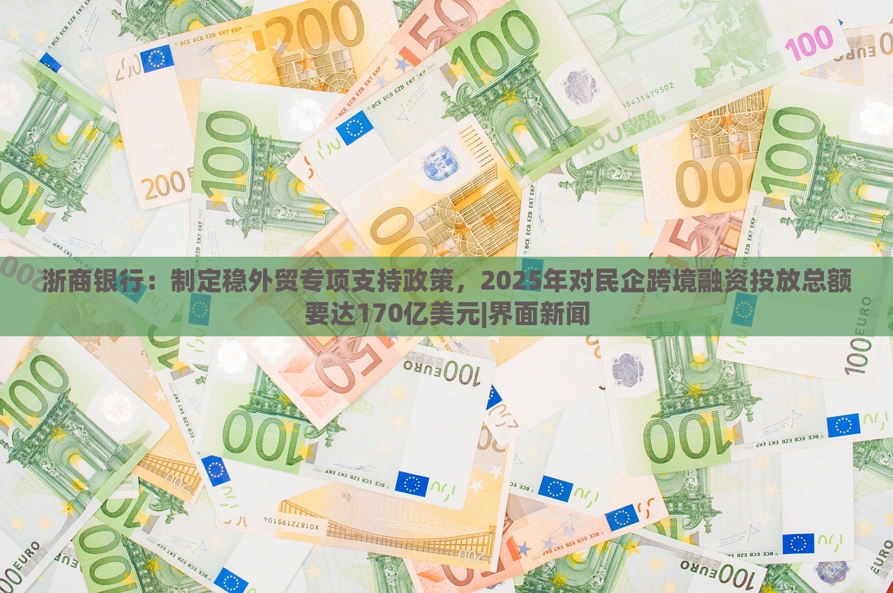 浙商银行：制定稳外贸专项支持政策，2025年对民企跨境融资投放总额要达170亿美元|界面新闻