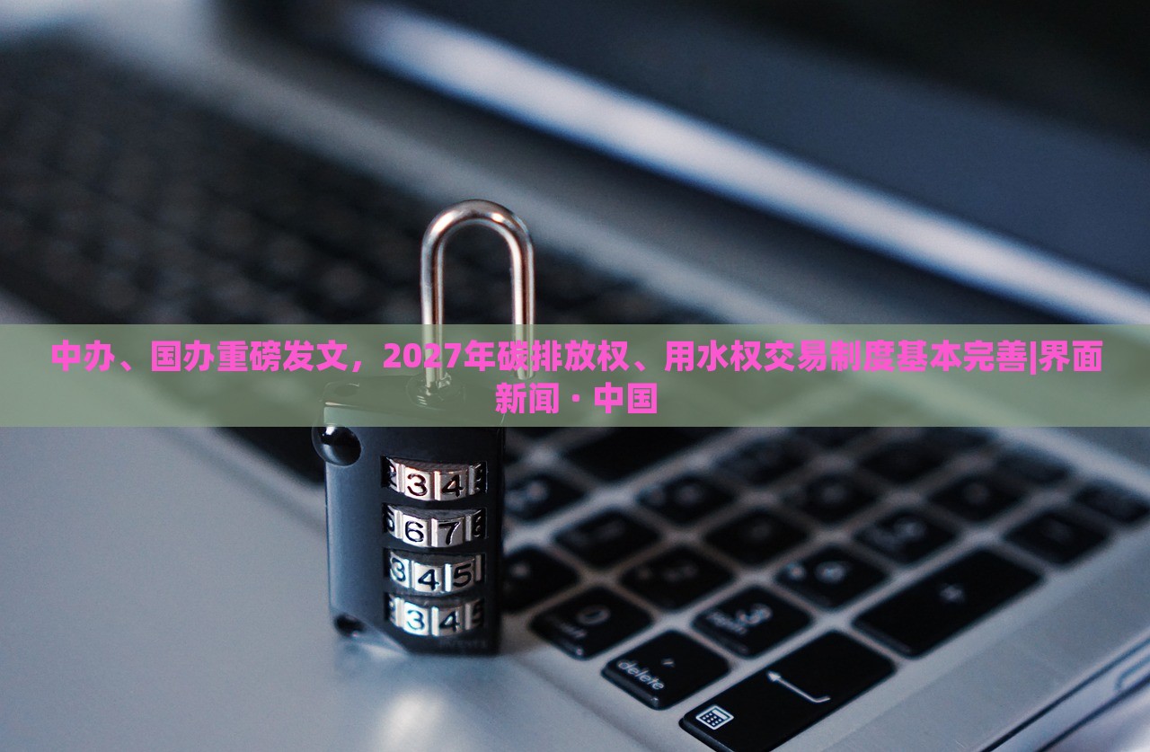 中办、国办重磅发文，2027年碳排放权、用水权交易制度基本完善|界面新闻 · 中国