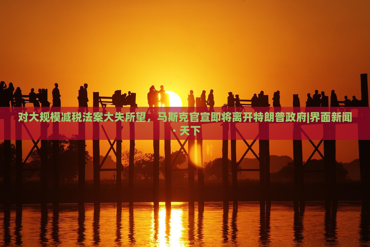 对大规模减税法案大失所望，马斯克官宣即将离开特朗普政府|界面新闻 · 天下