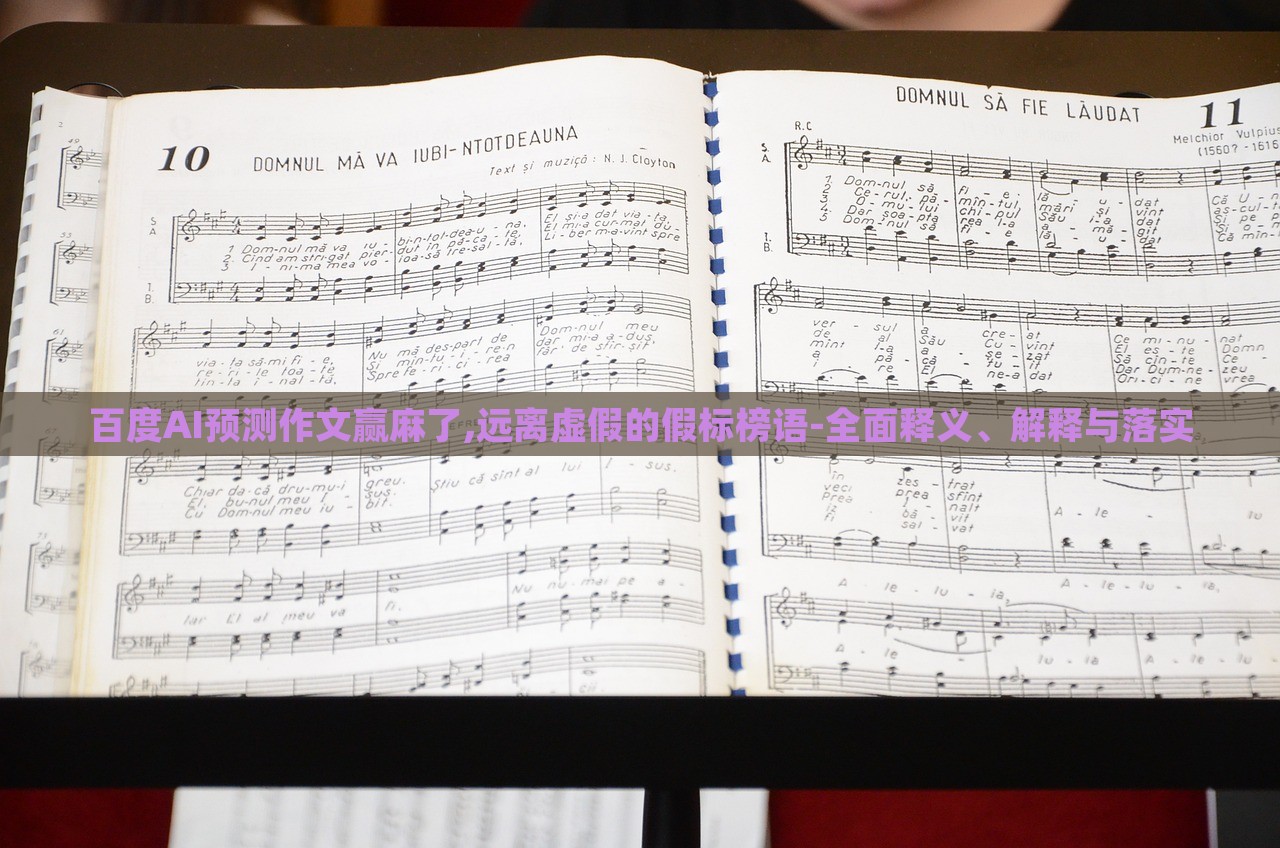 百度AI预测作文赢麻了,远离虚假的假标榜语-全面释义、解释与落实