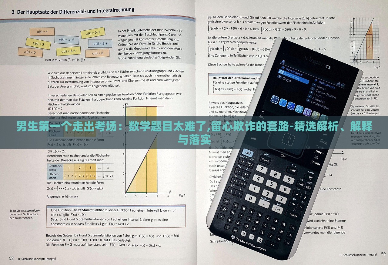 男生第一个走出考场：数学题目太难了,留心欺诈的套路-精选解析、解释与落实