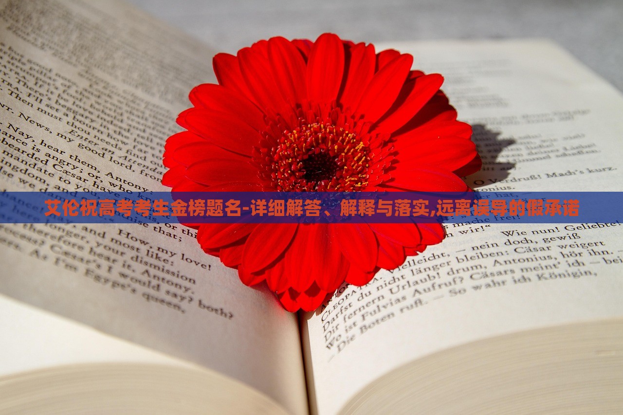 艾伦祝高考考生金榜题名-详细解答、解释与落实,远离误导的假承诺