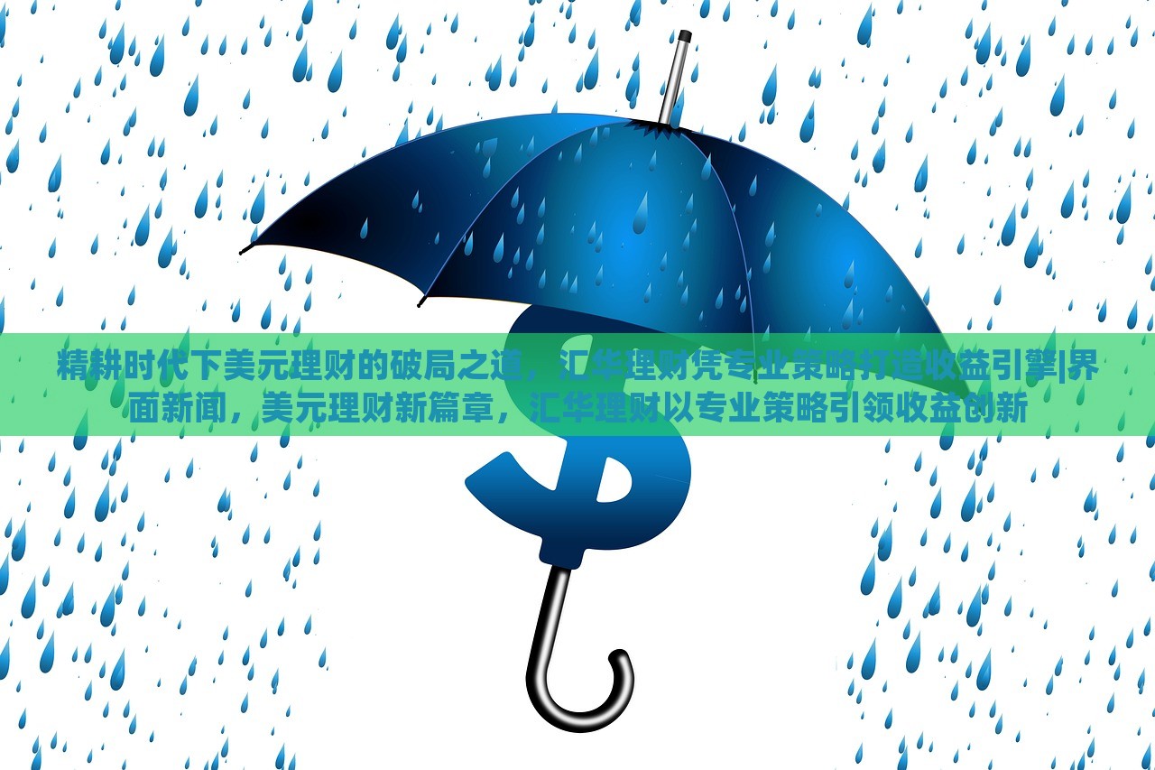 精耕时代下美元理财的破局之道，汇华理财凭专业策略打造收益引擎|界面新闻，美元理财新篇章，汇华理财以专业策略引领收益创新